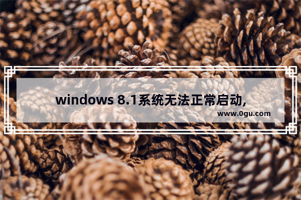 windows 8.1系统无法正常启动,windows8.1无法启动怎么办