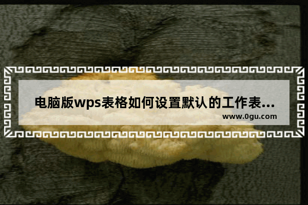 电脑版wps表格如何设置默认的工作表个数 电脑版wps表格设置默认三个工作表方法