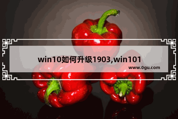 win10如何升级1903,win101809怎么升级到1903