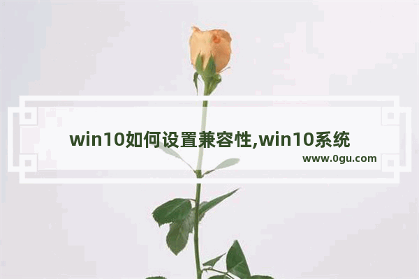 win10如何设置兼容性,win10系统怎么调兼容性