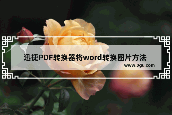 迅捷PDF转换器将word转换图片方法 迅捷PDF转换器如何将word转换图片