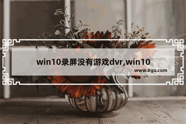 win10录屏没有游戏dvr,win10xbox没有游戏dvr