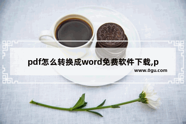 pdf怎么转换成word免费软件下载,pdf转换器怎么把word转换成pdf