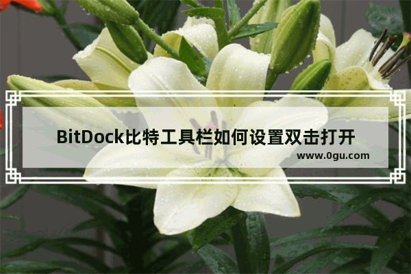 BitDock比特工具栏如何设置双击打开图标 BitDock比特工具栏设置双击打开图标的方法