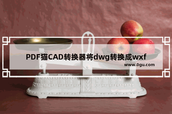 PDF猫CAD转换器将dwg转换成wxf格式方法 PDF猫CAD转换器如何将dwg转换成wxf格式