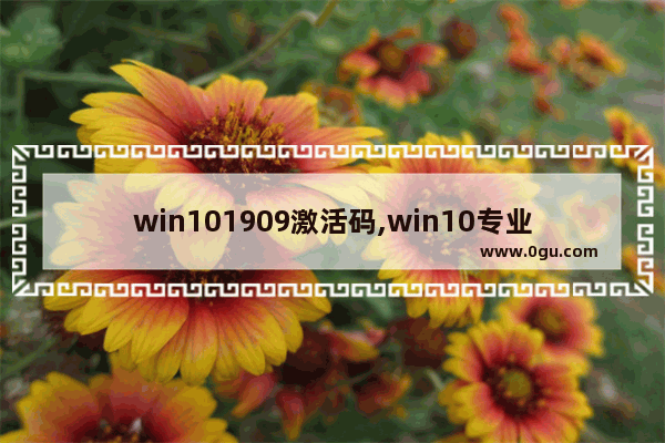 win101909激活码,win10专业版1903版本号永久激活工具 1