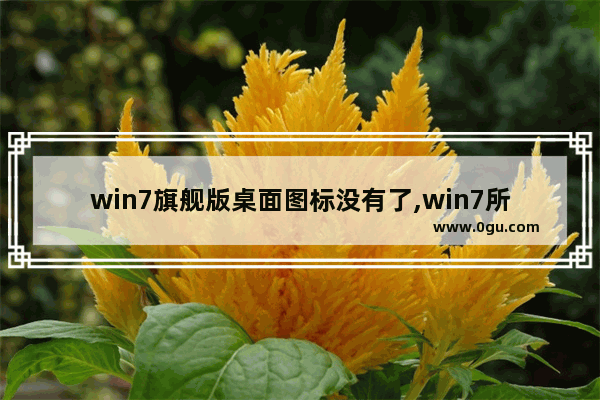 win7旗舰版桌面图标没有了,win7所有桌面图标不见了