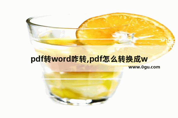 pdf转word咋转,pdf怎么转换成word转换器