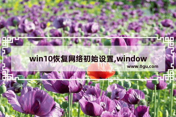 win10恢复网络初始设置,windows10网络初始化