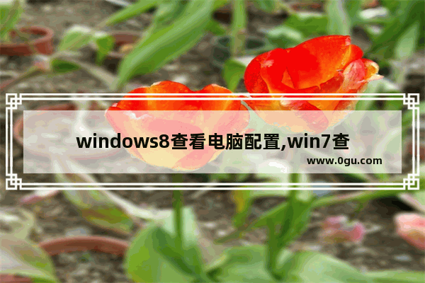 windows8查看电脑配置,win7查看电脑性能