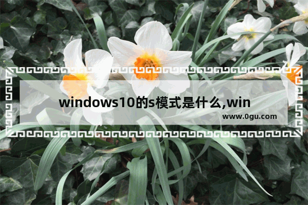 windows10的s模式是什么,win10专业版以s模式是什么意思