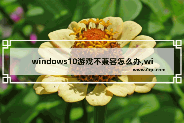 windows10游戏不兼容怎么办,win10不能兼容的游戏