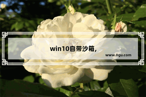 win10自带沙箱,