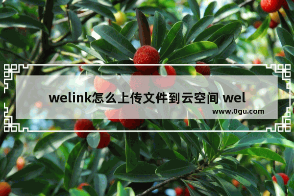 welink怎么上传文件到云空间 welink上传文件到云空间的方法