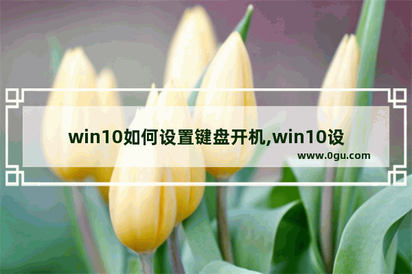 win10如何设置键盘开机,win10设置小键盘常开