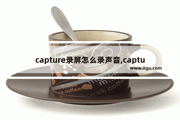 capture录屏怎么录声音,capture录屏使用教程