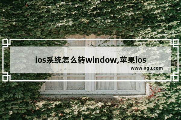 ios系统怎么转window,苹果ios转安卓系统游戏