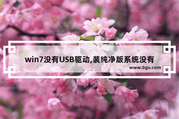 win7没有USB驱动,装纯净版系统没有usb驱动怎么办