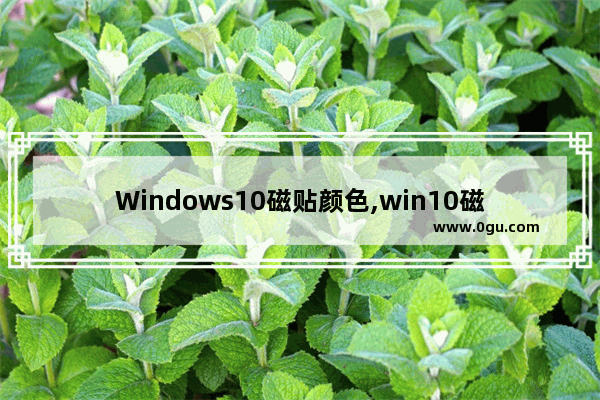 Windows10磁贴颜色,win10磁贴背景颜色 1