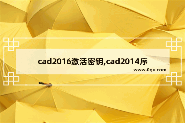 cad2016激活密钥,cad2014序列号和密钥,教您激活cad2014密钥