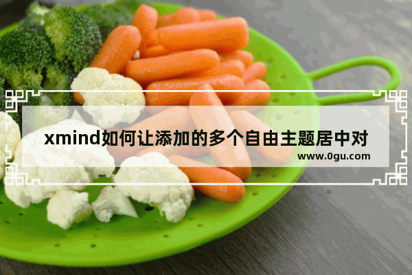 xmind如何让添加的多个自由主题居中对齐 xmind让添加的多个自由主题居中对齐的方法