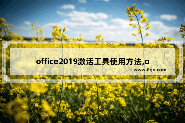 office2019激活工具使用方法,office2019永久激活工具下载