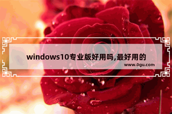 windows10专业版好用吗,最好用的win10专业版哪个好用