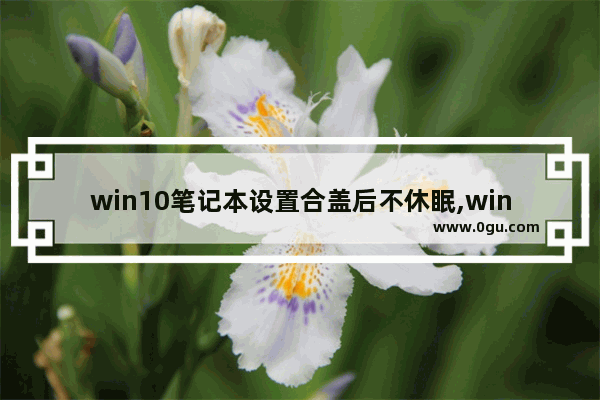 win10笔记本设置合盖后不休眠,win10设置盖子功能