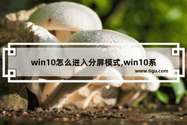 win10怎么进入分屏模式,win10系统分屏设置方法