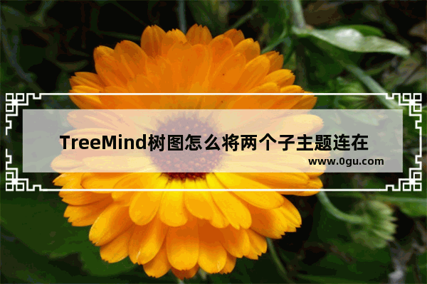 TreeMind树图怎么将两个子主题连在一起？ TreeMind树图将两个子主题连在一起的方法