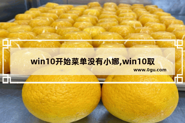 win10开始菜单没有小娜,win10取消小娜任务栏