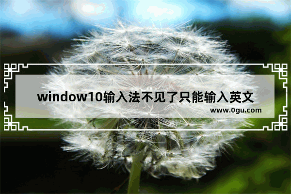 window10输入法不见了只能输入英文,windows10输入法没有英文