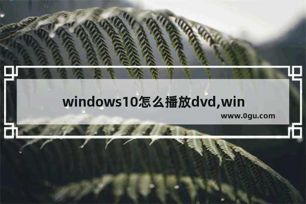 windows10怎么播放dvd,windows10如何播放DVD