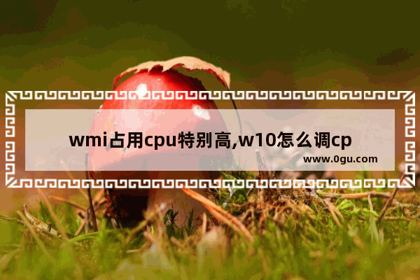 wmi占用cpu特别高,w10怎么调cpu占用率