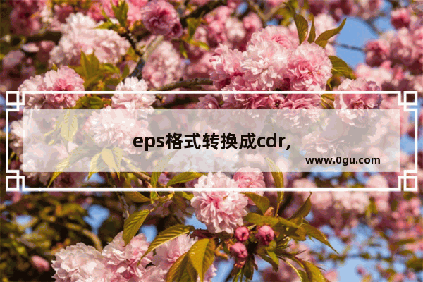 eps格式转换成cdr,