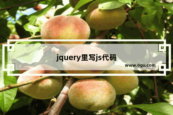 jquery里写js代码