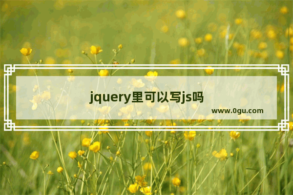 jquery里可以写js吗