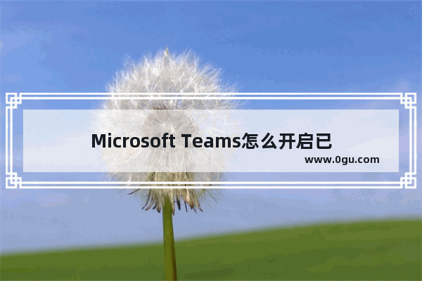 Microsoft Teams怎么开启已读回执