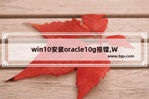 win10安装oracle10g报错,Windows10安装oracle闪退