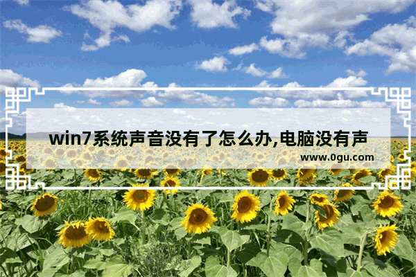 win7系统声音没有了怎么办,电脑没有声音了怎么恢复win8