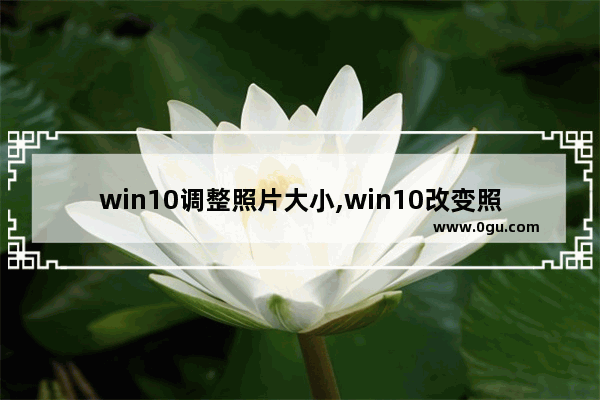 win10调整照片大小,win10改变照片大小