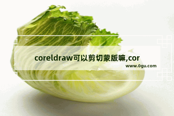 coreldraw可以剪切蒙版嘛,coreldraw x7排版教程