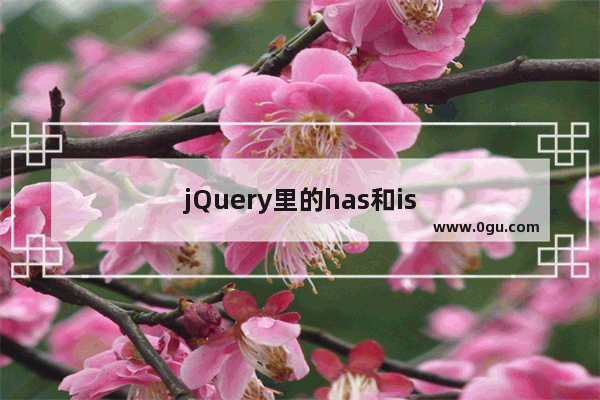 jQuery里的has和is