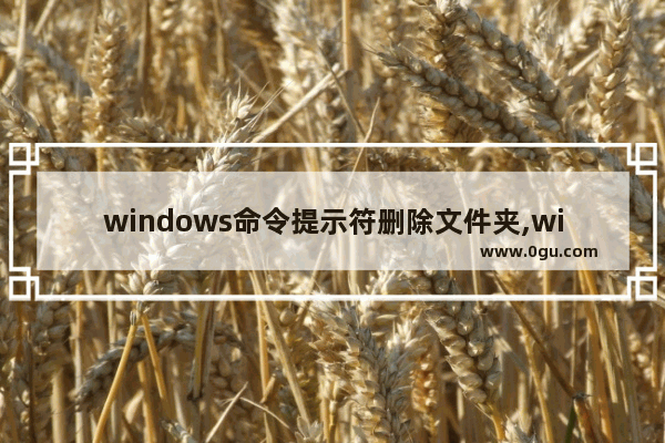 windows命令提示符删除文件夹,win10命令行删除文件夹