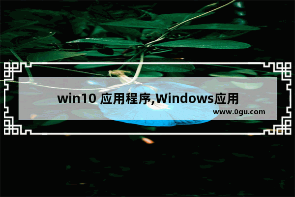 win10 应用程序,Windows应用程序