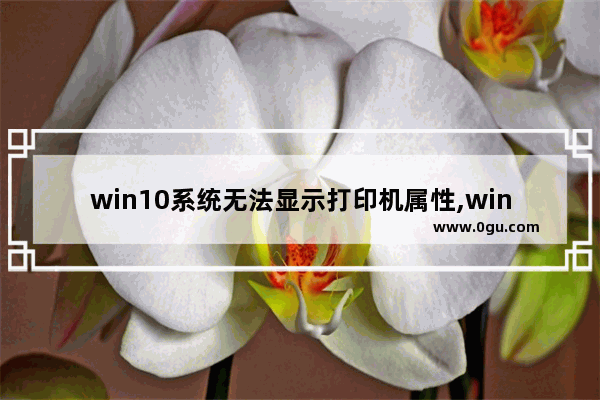 win10系统无法显示打印机属性,windows10无法显示打印机属性