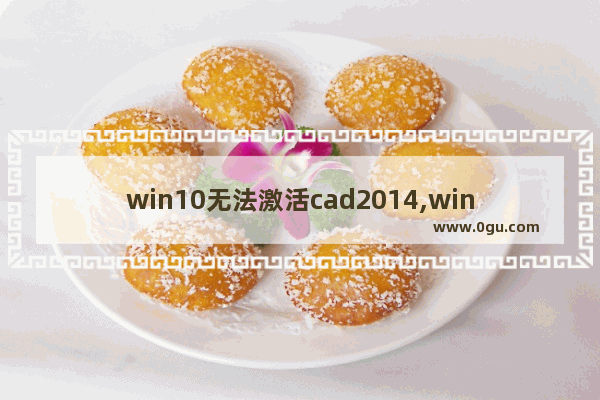 win10无法激活cad2014,win10系统cad激活不了怎么办