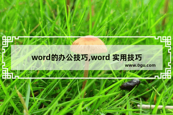 word的办公技巧,word 实用技巧