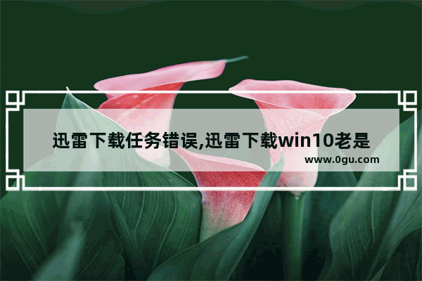 迅雷下载任务错误,迅雷下载win10老是中断