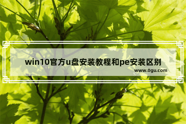 win10官方u盘安装教程和pe安装区别,用u盘重装win10系统教程